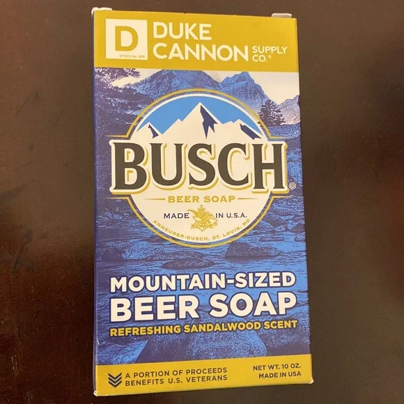 NIB Duke Cannon Supply Co. Busch Beer Big Brick of Soap for Men 10oz Made in USA - Picture 4 of 7